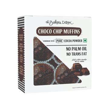 The Baker's Dozen Chocochip Muffin No Palm Oil, No Artificial Flavour